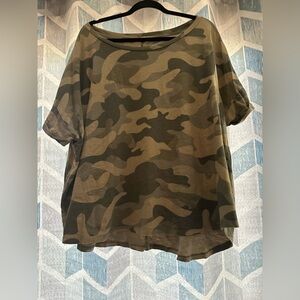 Maurices Camouflage T-Shirt 24/7 Size 4x